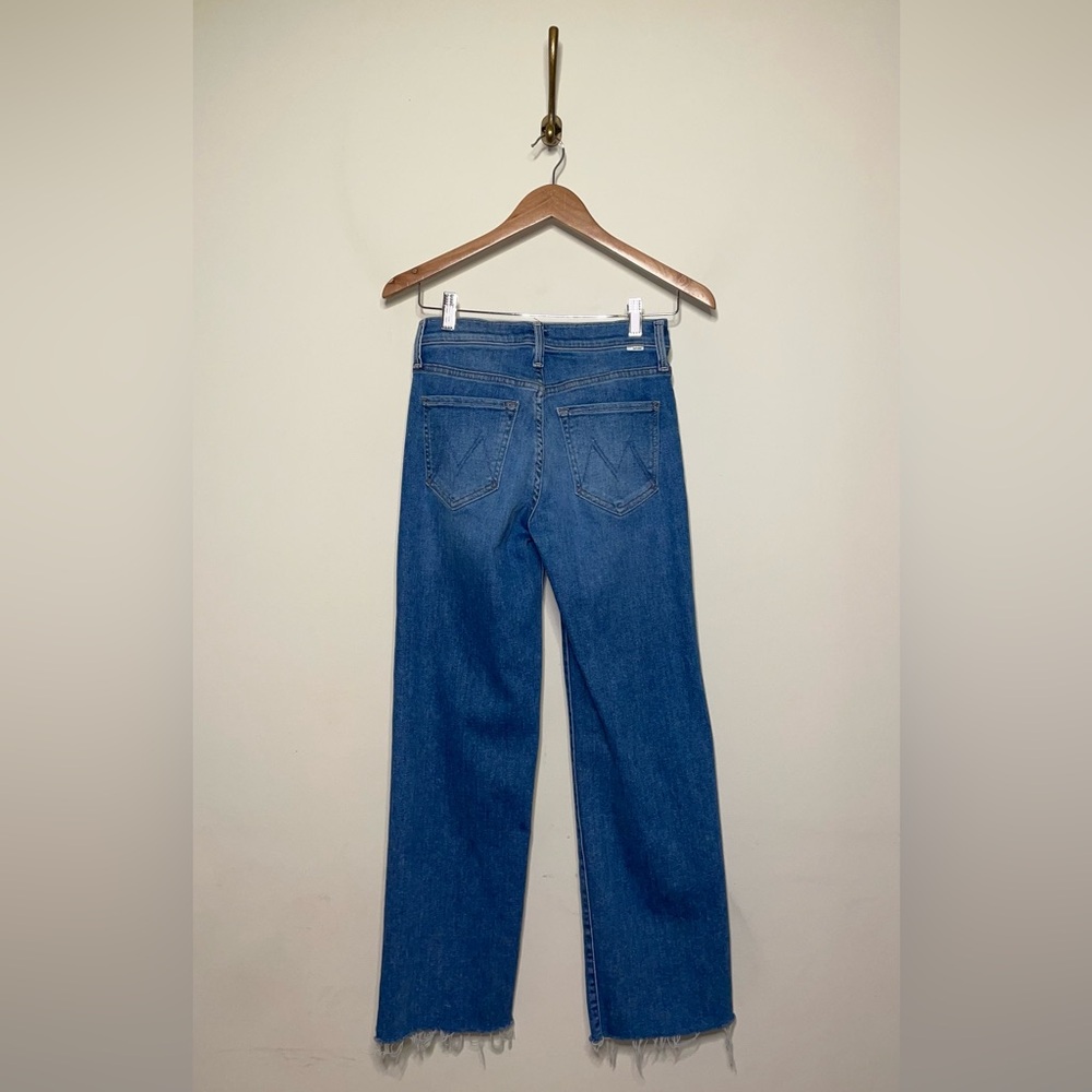 MOTHER Mid Rise Rambler Zip Ankle Fray in Enjoy The Joy - Picture 7 of 10